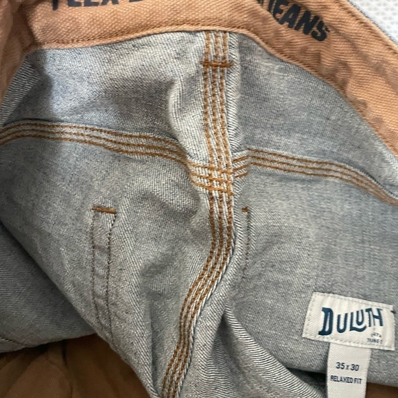 Duluth Trading Co Men’s Flex Ballroom Blue Relaxed Fit Jeans Size 35/30 Classic - Picture 5 of 6